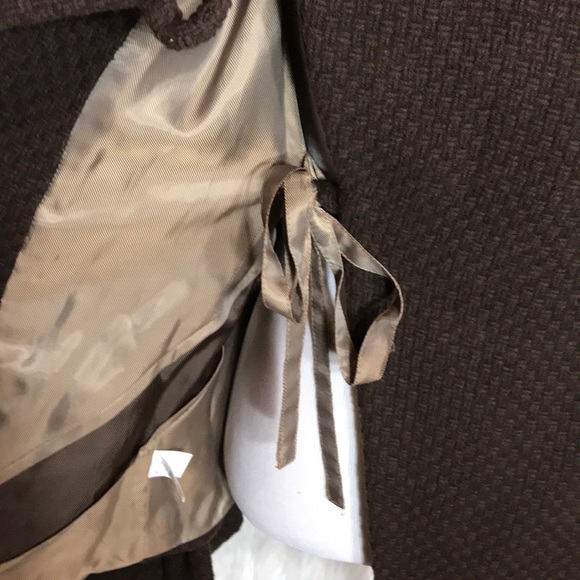 Bcbgmaxazia Brown Knit With Hoodie Sweater Coat - Picture 6 of 8